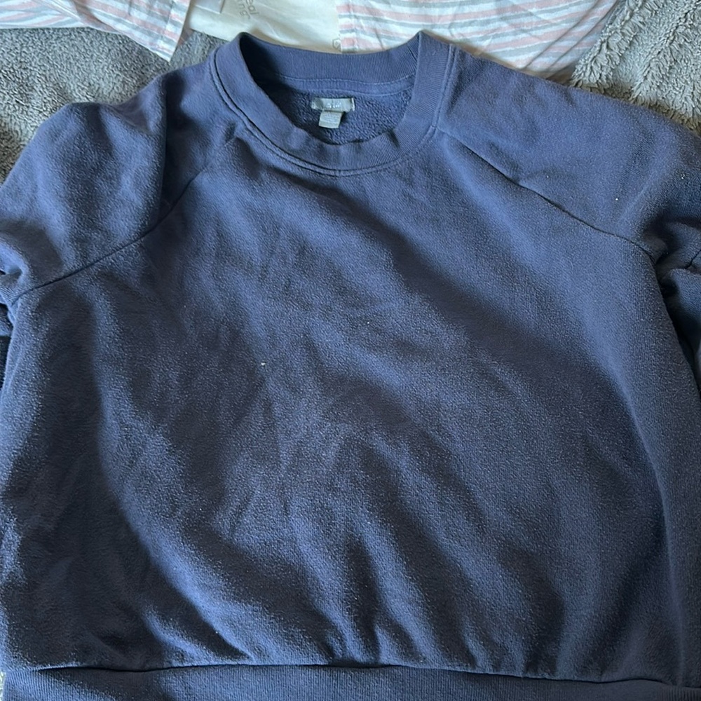 Purple bluish crew neck